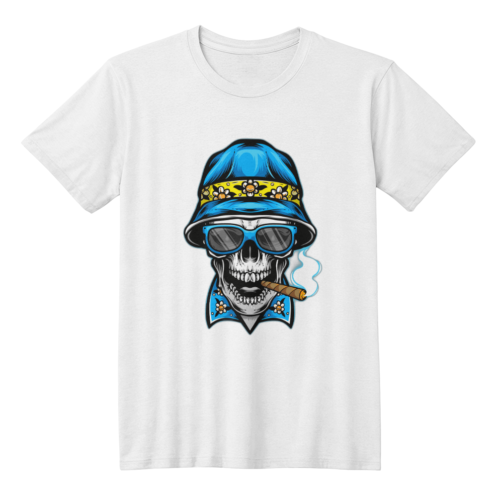 Skull smoking t-shirt