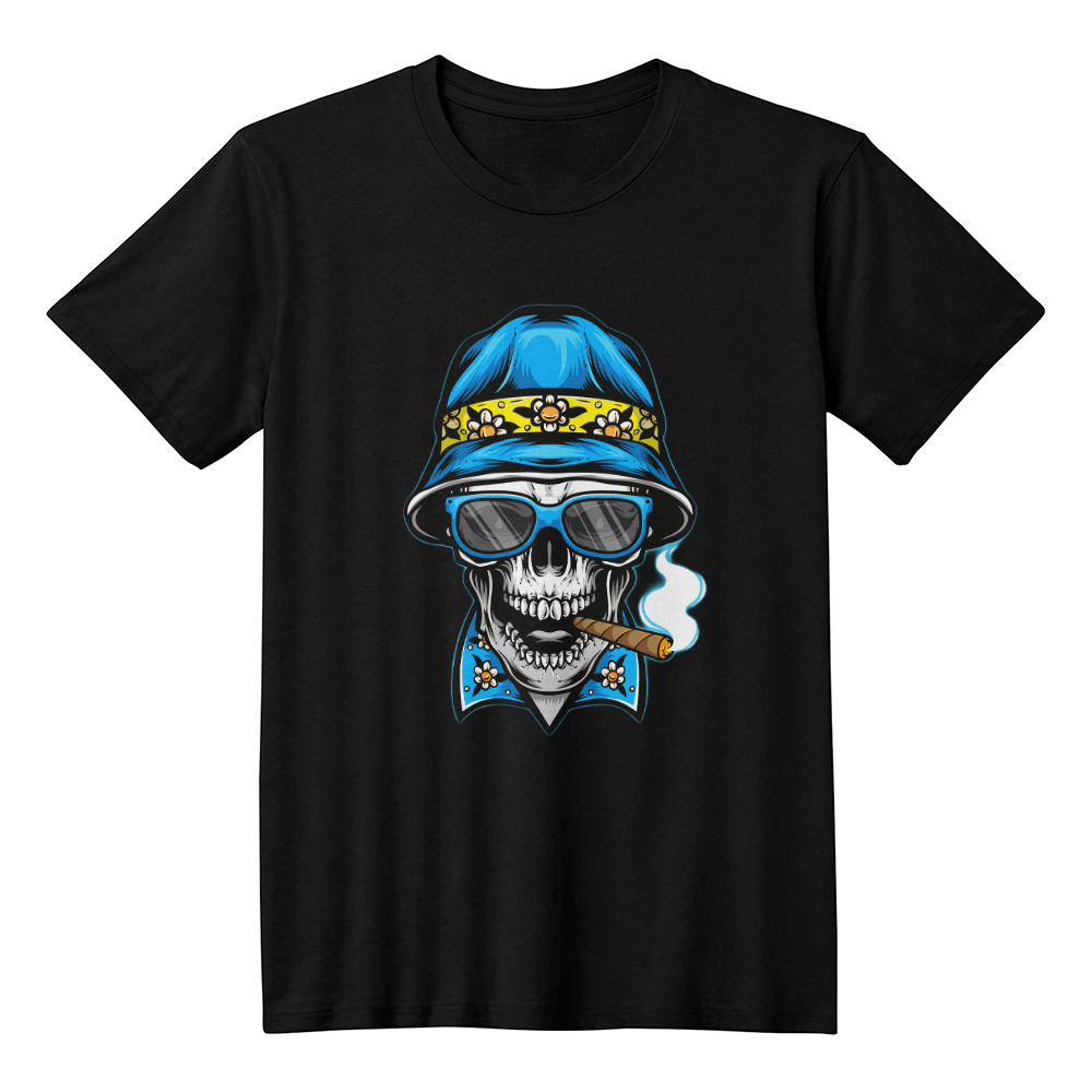 Skull smoking t-shirt